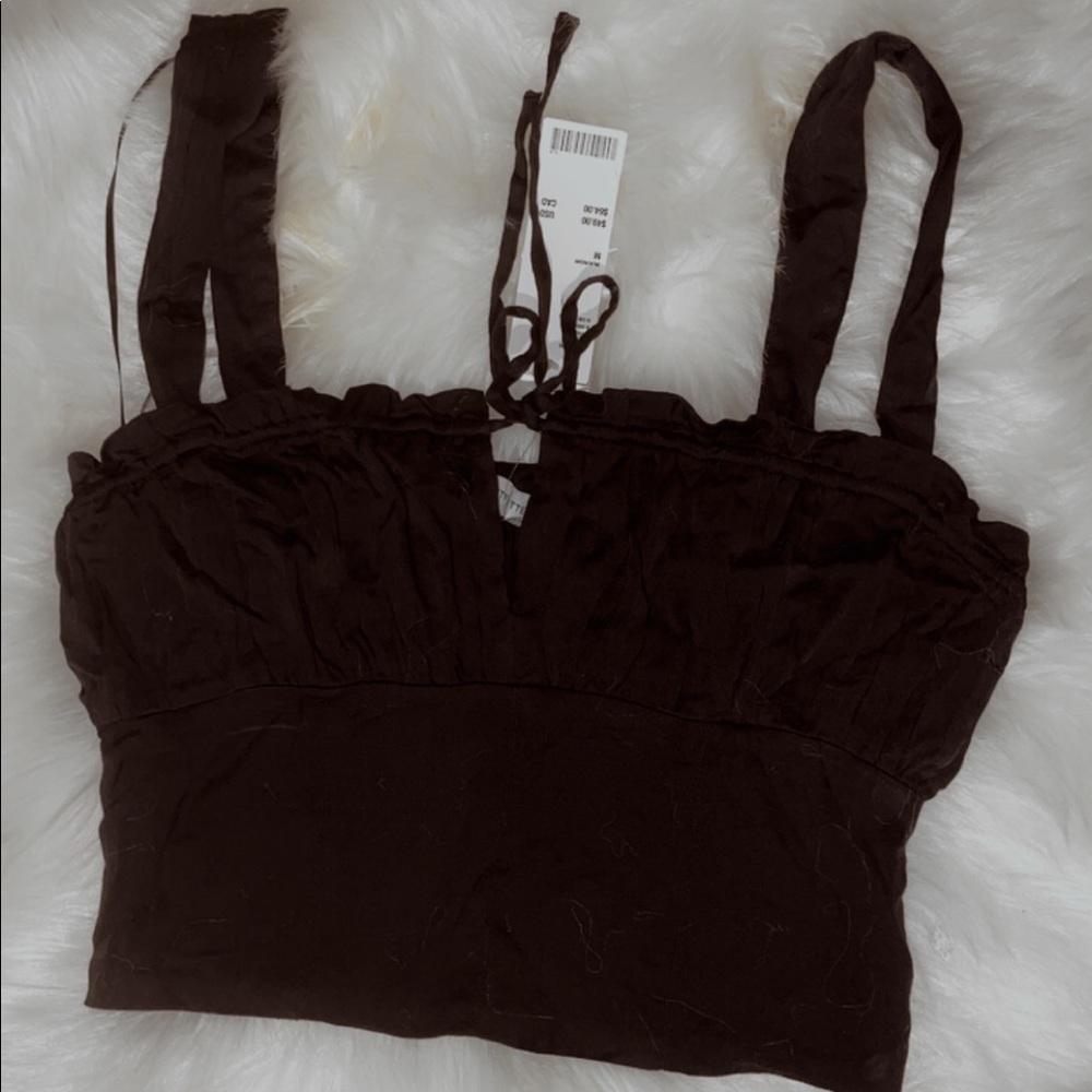Urban Outfitters Black Cropped Top
